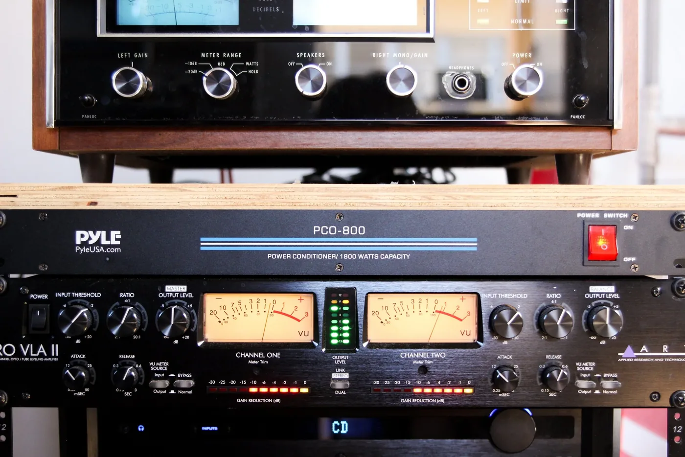 The shop's sound system