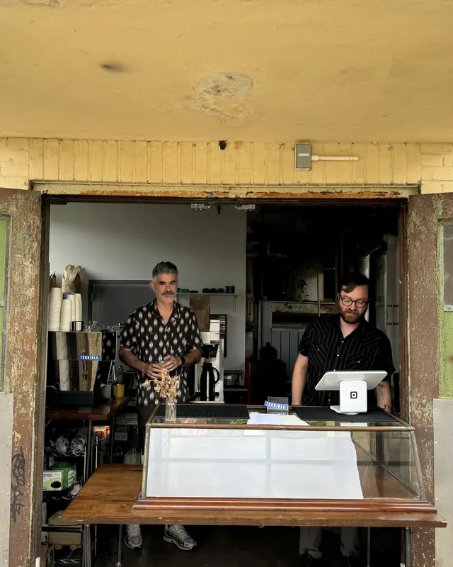 Behind the counter